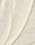 Pure Linen Interwoven Squares 4 oz/y² Ivory | BH LINEN novelty linen fabric