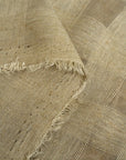 Linen/Rayon Spirit 1inch Checker Mesh Fabric Natural | BH LINEN novelty linen fabric