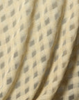 Linen/Rayon Spirit 1inch Checker Mesh Fabric Natural | BH LINEN novelty linen fabric