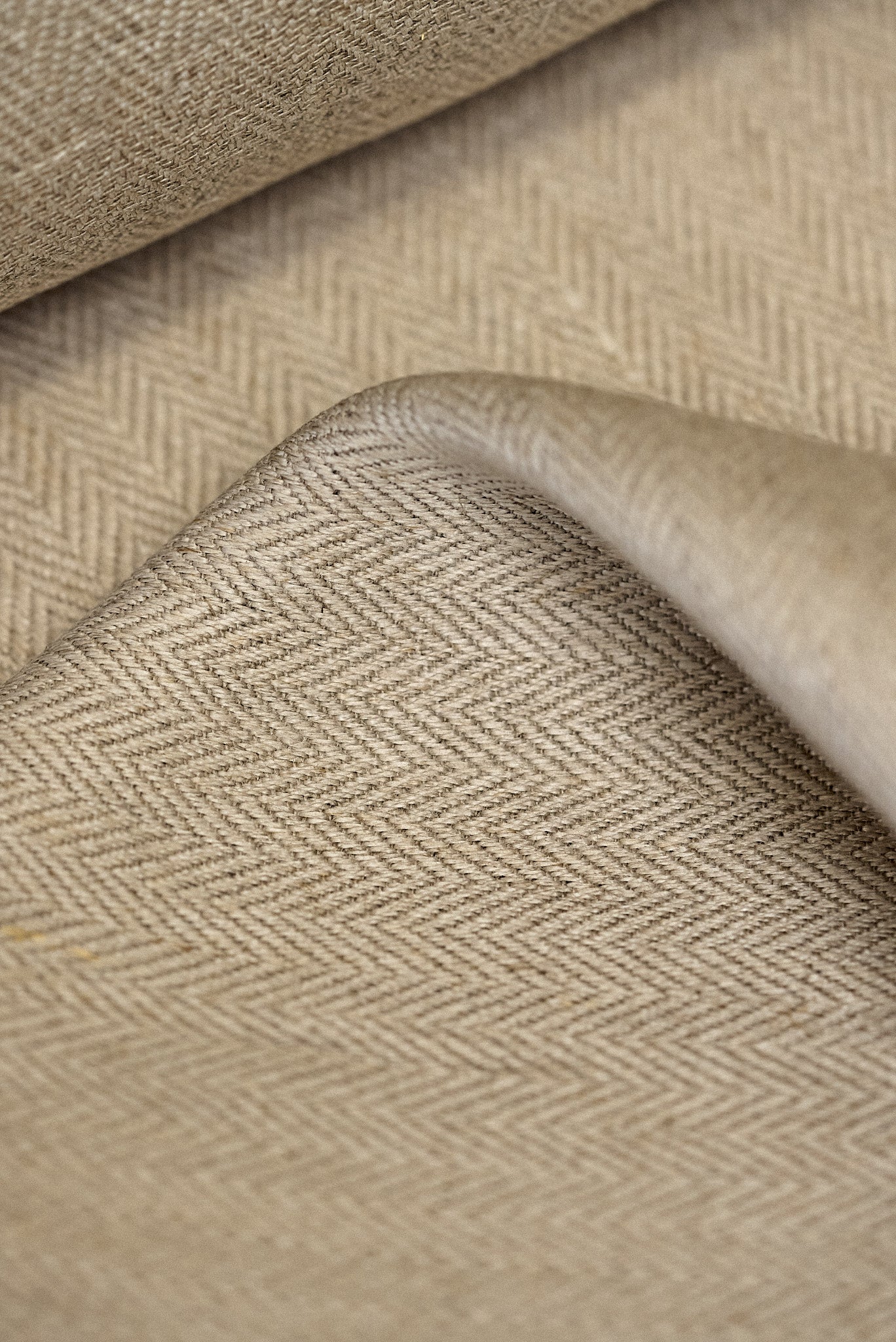Pure Linen Herringbone Fabric 10 oz/y² Natural (LNF-Natural) – BH