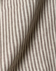(Swatch) Pure Linen Yarn-Dyed 1/4" Stripe 2-Tone Natural/Off-White
