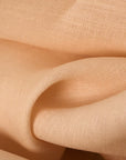 Pure Linen Fabric 3.5 oz/y² Peach | BH LINEN pure linen fabric by the yard
