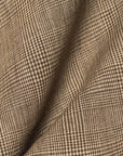 (Swatch) Pure Linen 2-Tone Plaid Jacquard Fabric