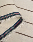 (Swatch) Pure Linen Yarn-Dyed Wide Stripe 2-Tone Fabric