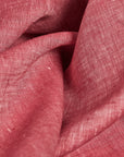 Pure Linen Fabric 2-Tone Melange 4 oz/y² Red/Off-White | BH LINEN pure linen fabric by the yard