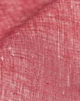 Pure Linen Fabric 2-Tone Melange 4 oz/y² Red/Off-White | BH LINEN pure linen fabric by the yard