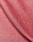 Pure Linen Fabric 2-Tone Melange 4 oz/y² Red/Off-White | BH LINEN pure linen fabric by the yard