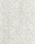 Pure Linen Tile Flower Embroidered Fabric | BH LINEN novelty linen fabric