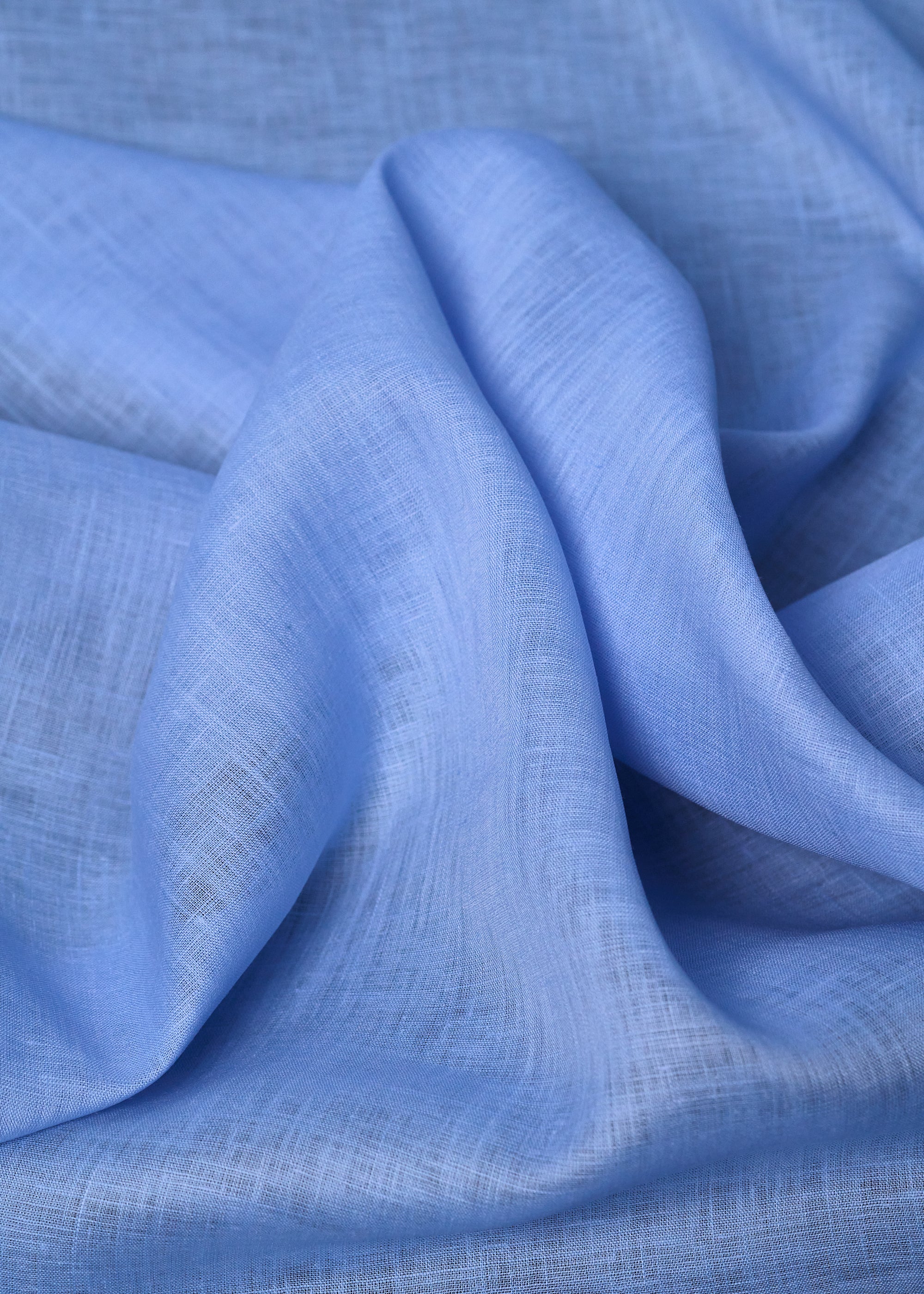 dress fabric linen Pure Linen Fabric 3.5 oz/y² (Sky Blue)