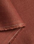 Pure Linen Fabric 5.5 oz/y² Tomato | BH LINEN pure linen fabric by the yard