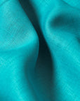 Pure Linen Fabric 7 oz/y² Turquoise | BH LINEN pure linen fabric by the yard