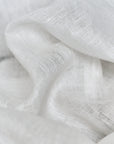 Pure Linen Gauze Fabric 2.5 oz/y² White | BH LINEN pure linen fabric by the yard