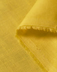 Pure Linen Fabric 5.5 oz/y² Mustard | BH LINEN pure linen fabric by the yard