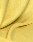 Pure Linen Fabric 5.5 oz/y² Yellow | BH LINEN pure linen fabric by the yard