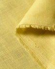 Pure Linen Fabric 5.5 oz/y² Yellow | BH LINEN pure linen fabric by the yard