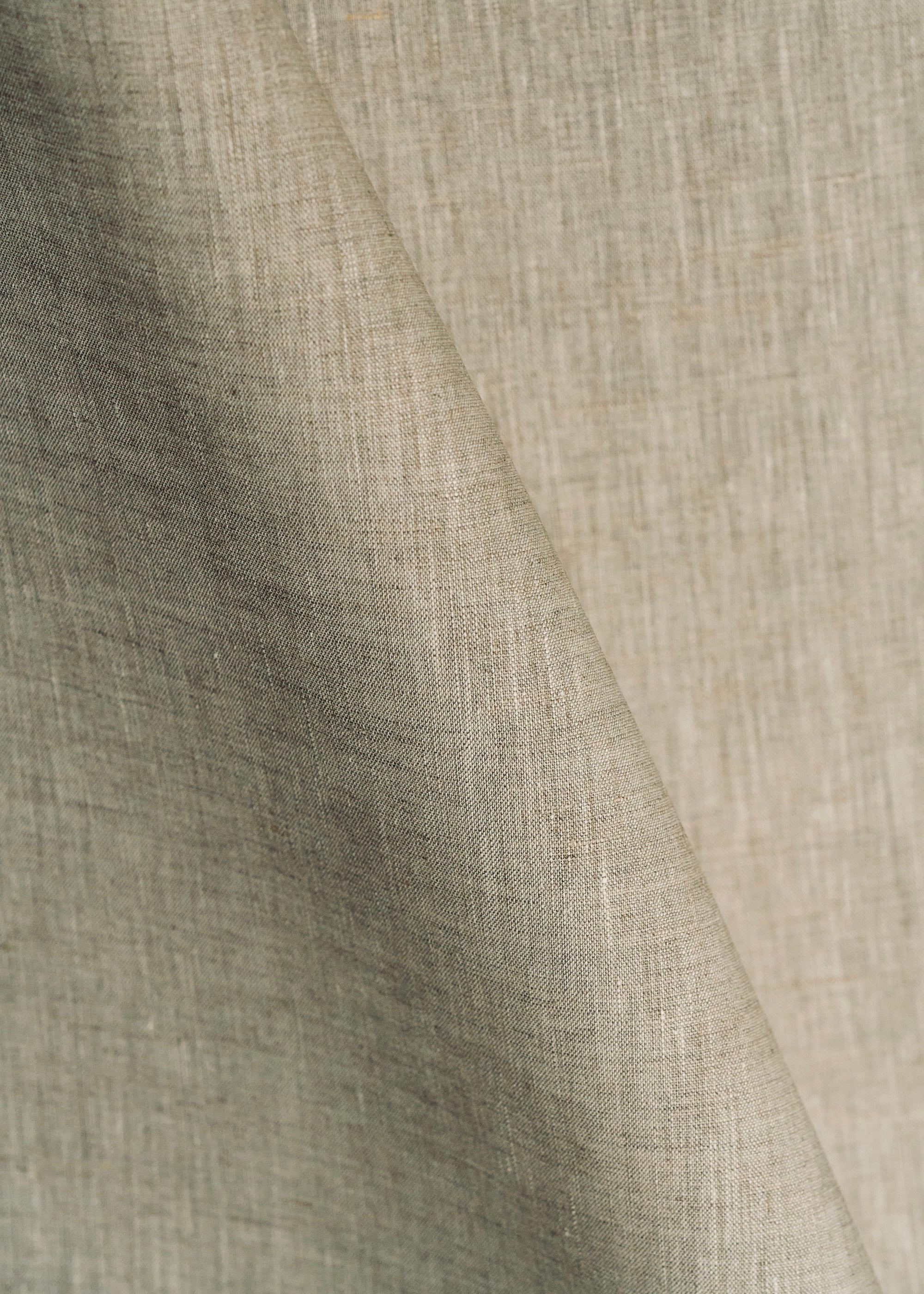 Linen cotton blend off-white fabric