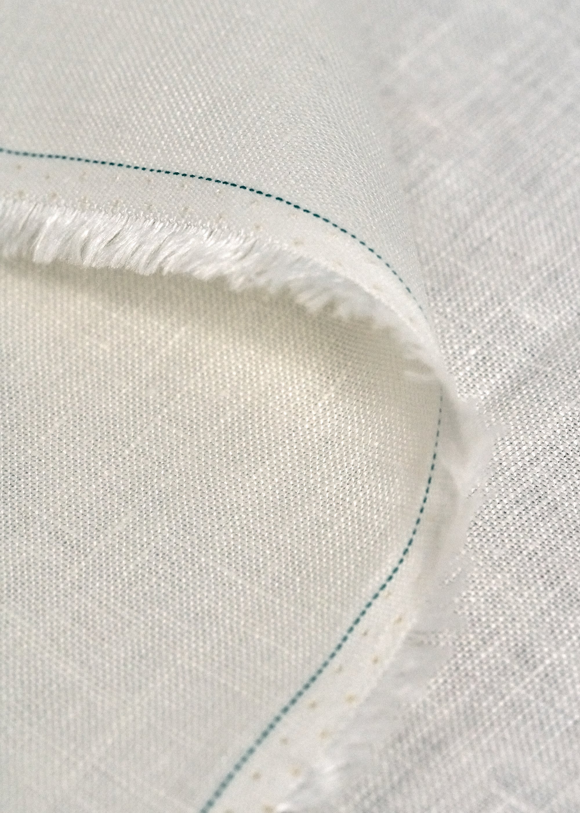 Pure linen ivory PFD fabric 5.5oz