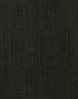 Pure Linen Long Rice Jacquard Stripe Fabric Black [LNY-JSLR]