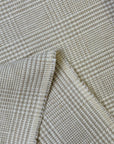 Pure Linen Houndstooth Checker Natural/Cream [LNY-HTCK]