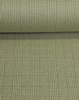 Pure Linen Houndstooth Checker Sage/Cream [LNY-HTCK]