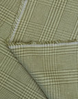 Pure Linen Houndstooth Checker Sage/Cream [LNY-HTCK]