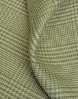 Pure Linen Houndstooth Checker Sage/Cream [LNY-HTCK]