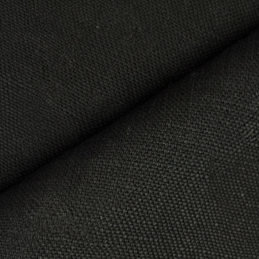 Pure Linen fabric 10.5oz Black | BH LINEN pure linen fabric by the yard