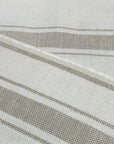 Pure Linen Yarn-Dyed Heavyweight Stripe 2-Tone Fabric [LNS-HW2T]