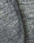 Pure Linen Fabric 2-Tone Melange 5 oz/y² Black/Off-White [LSP-L050M]