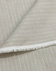 Pure Linen Yarn-Dyed Double Narrow Stripe 2-Tone Fabric [LNS-DN2T]