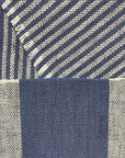 Pure Linen Yarn-Dyed 1/8" Stripe [LNS-OE3T] Indigo