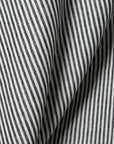 Pure Linen Yarn-Dyed 1/4" Stripe 2-Tone Black/Off-White [LNS-QINS]