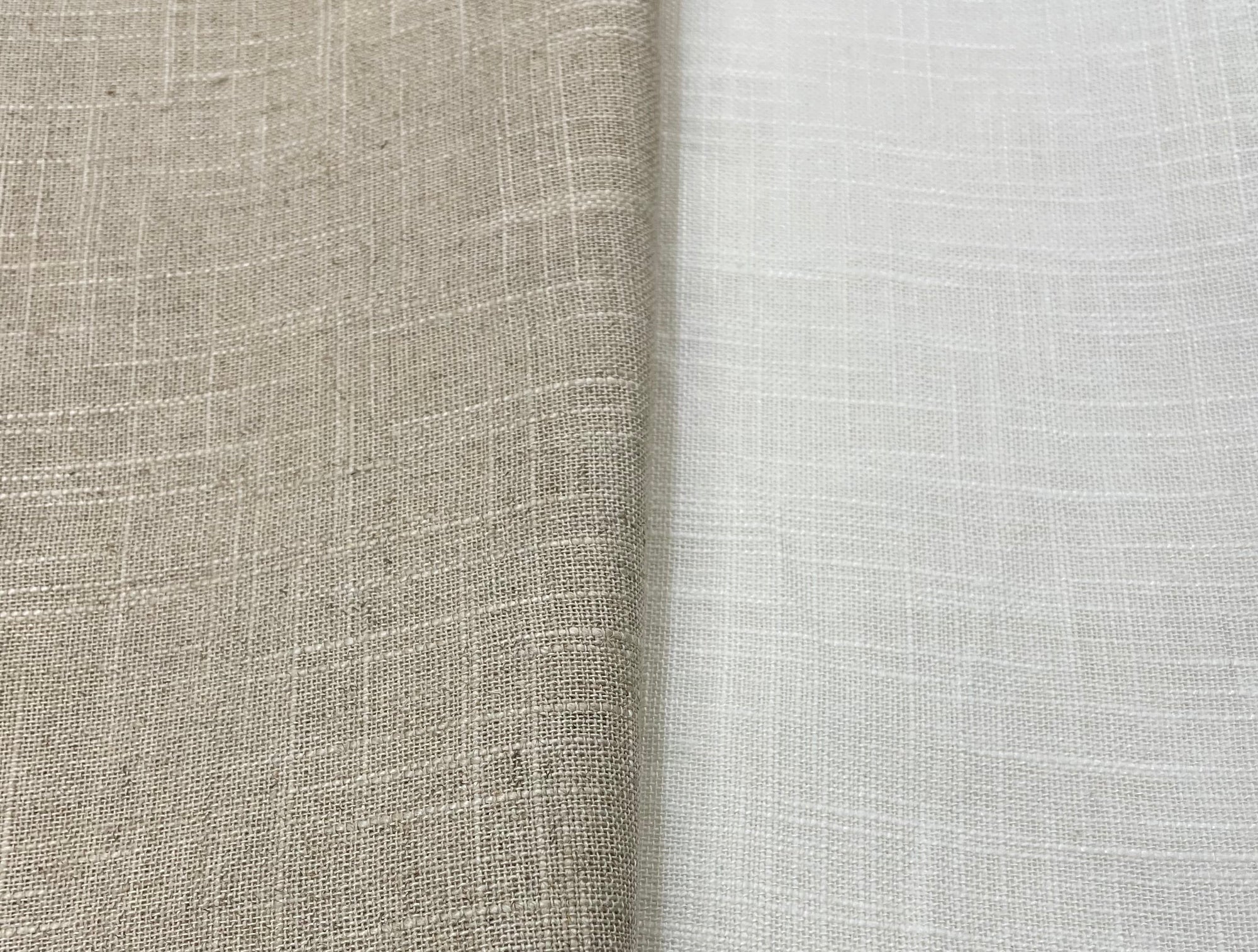 linen blend dress fabric Linen Cotton Blend Texture Slubbed Fabric Light Weight, 32 Colors by Yard