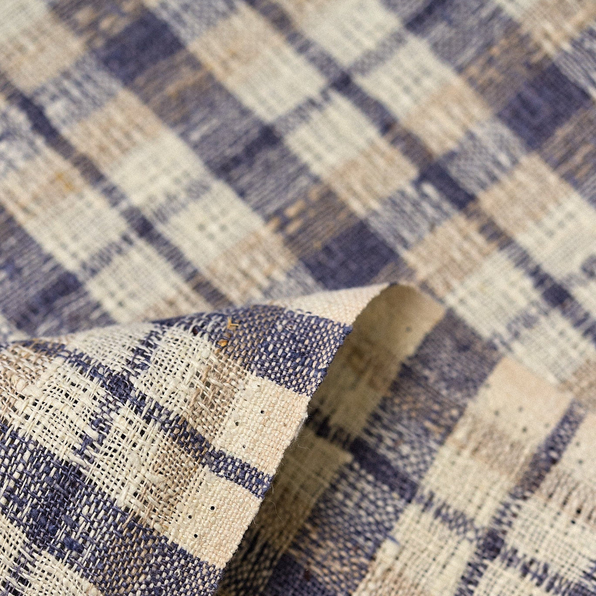 Pure Linen Rustic Plaid 3-Tone Mesh (Dusk) – BH LINEN