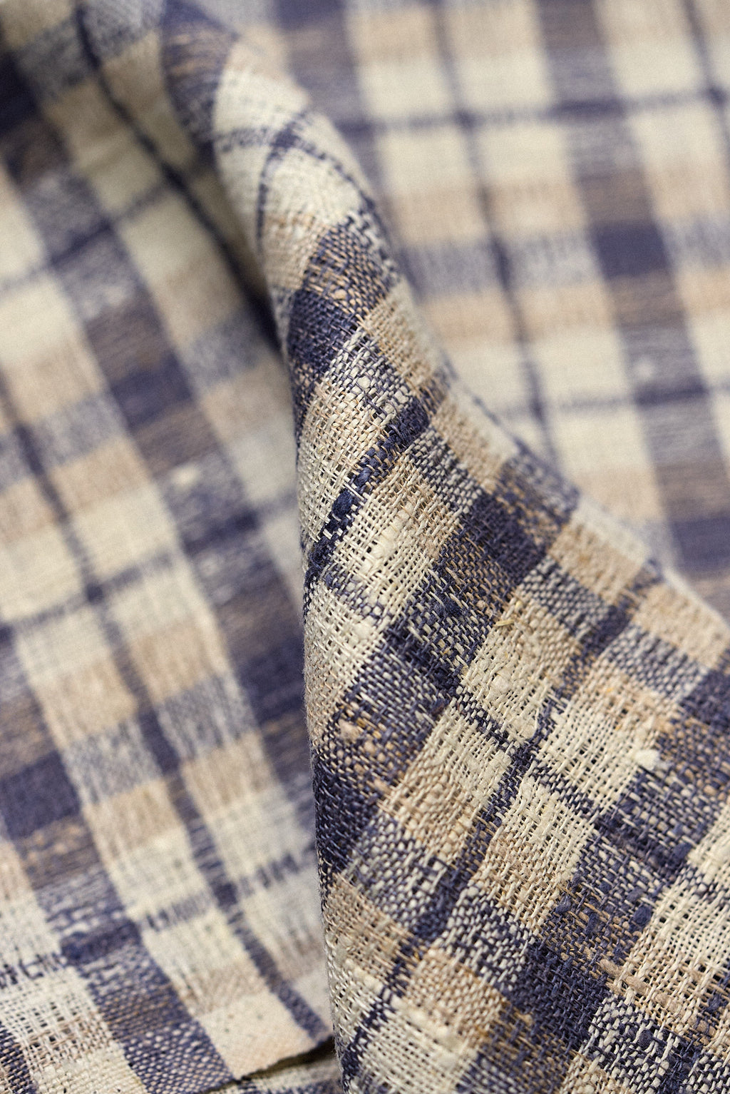 Pure Linen Rustic Plaid 3-Tone Mesh (Dusk) – BH LINEN