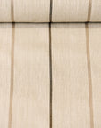 Linen Novelty Herringbone Yarn-Dyed Stripe Fabric [LND-Cocoa]