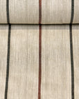 Linen Novelty Herringbone Yarn-Dyed Stripe Fabric [LND-Copper]