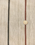 Linen Novelty Herringbone Yarn-Dyed Stripe Fabric [LND-Copper]