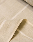 Linen Novelty Herringbone Yarn-Dyed Stripe Fabric [LND-Flax]