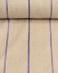 Linen Novelty Herringbone Yarn-Dyed Stripe Fabric [LND-Grape]