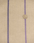 Linen Novelty Herringbone Yarn-Dyed Stripe Fabric [LND-Grape]