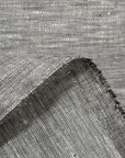 Pure Linen Fabric 2-Tone Melange 6 oz/y² [LSP-L060M] Charcoal/Ivory