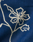 Pure Linen Batique Indigo Print Fabric [LNP-LBQI]
