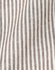 Pure Linen Yarn-Dyed 1/4" Stripe 2-Tone Natural/Off-White [LNS-QINS]