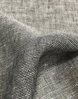 Pure Linen 2-Tone Gauze Fabric 3.5 oz/y² (Black/Ivory)