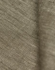 Linen Novelty Herringbone Yarn-Dyed Fabric [LNG-Cocoa]