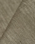 Linen Novelty Herringbone Yarn-Dyed Fabric [LNG-Cocoa]