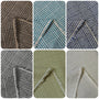 (Swatch) Pure Linen Houndstooth Checker Fabric [LNY-HTCK]
