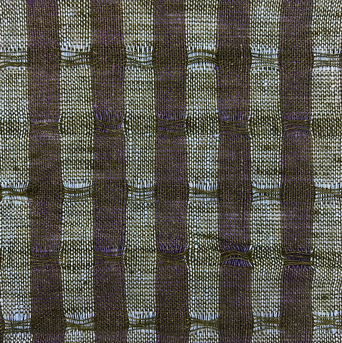 (Swatch) Pure Linen 3-Tone Jacquard Stripe Fabric