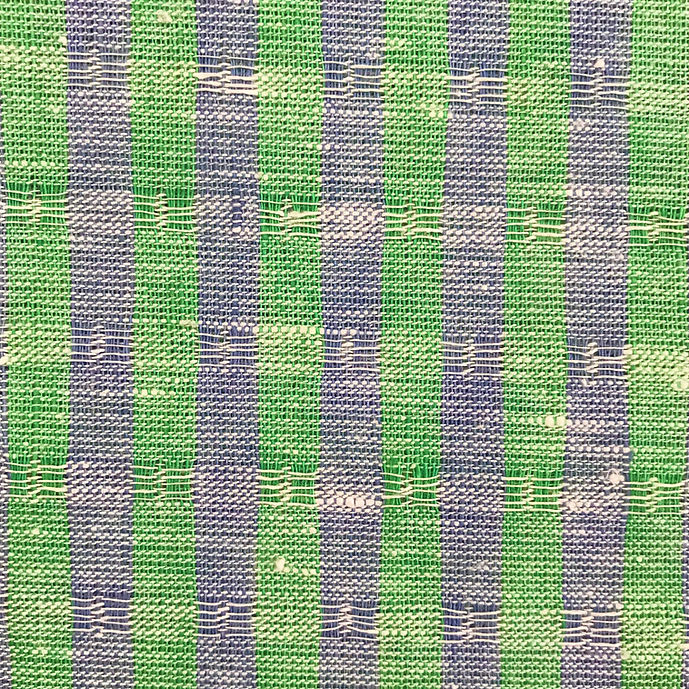 (Swatch) Pure Linen 3-Tone Jacquard Stripe Fabric